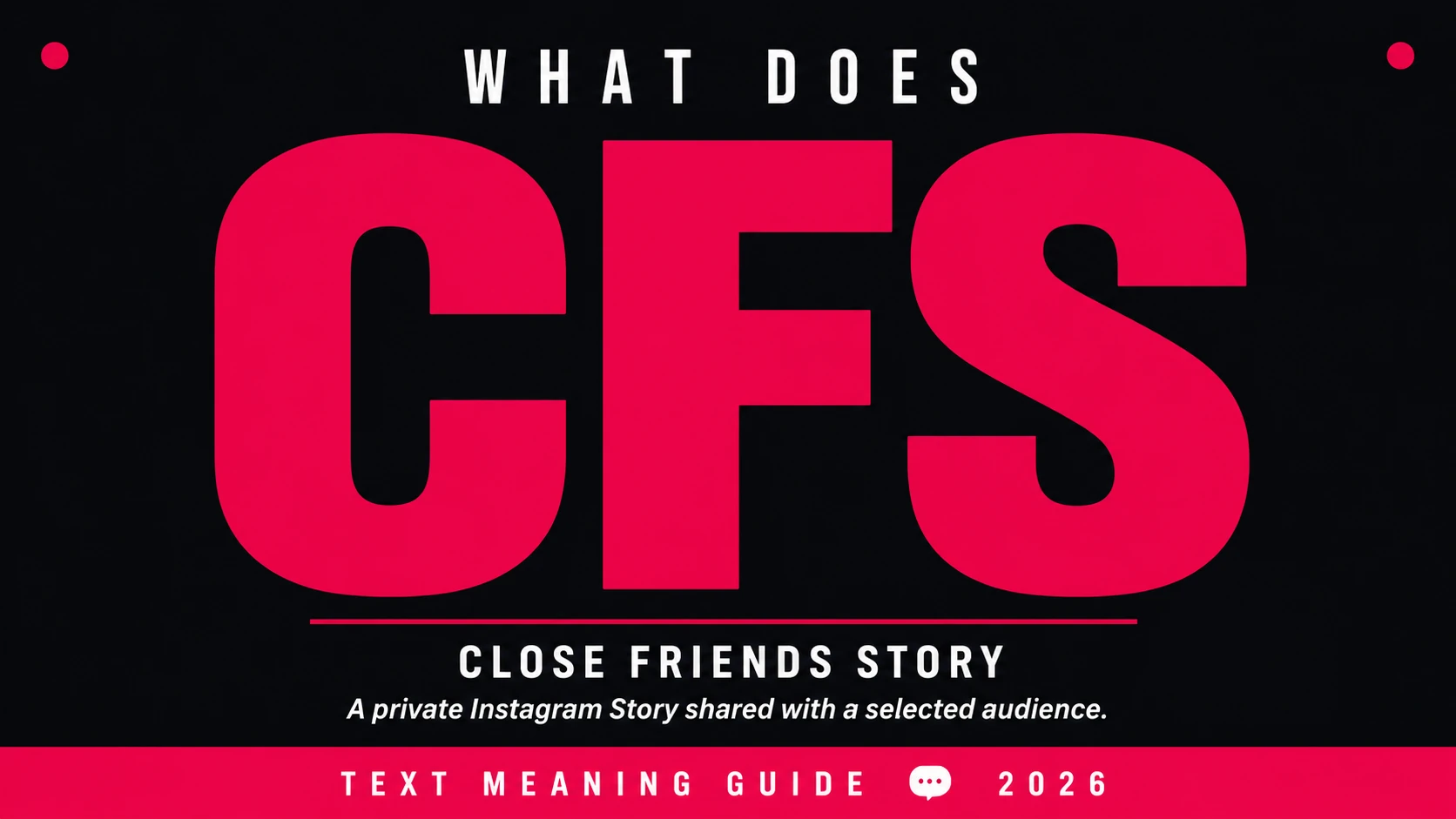 What Does Cfs Mean In Text