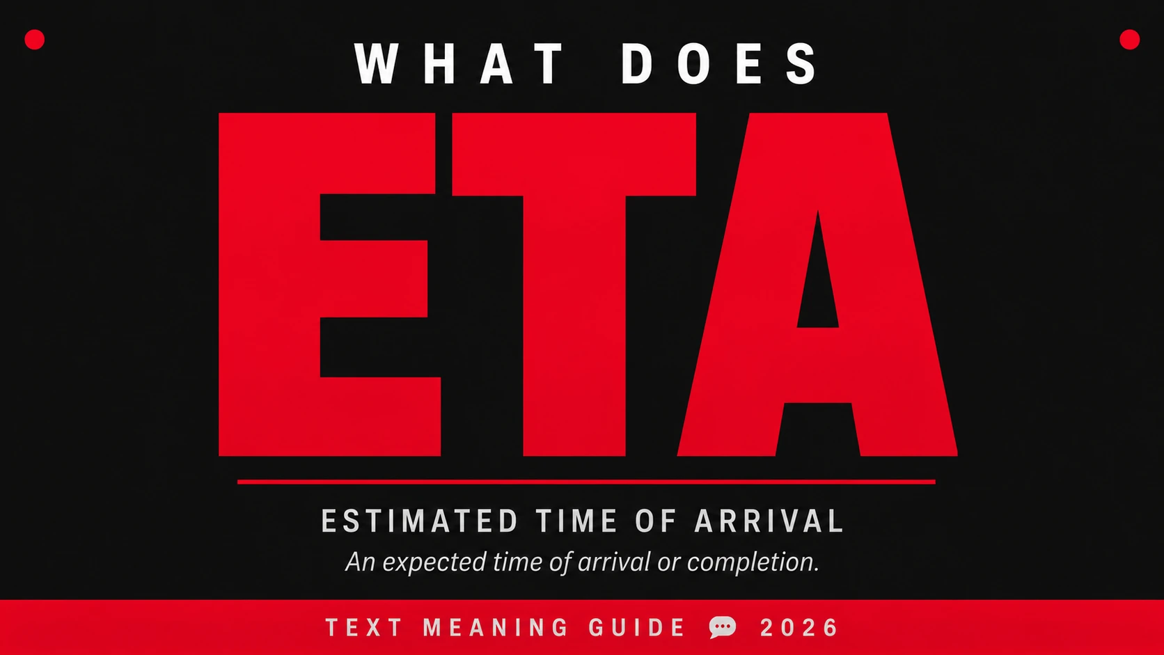 What Does Eta Mean In Text