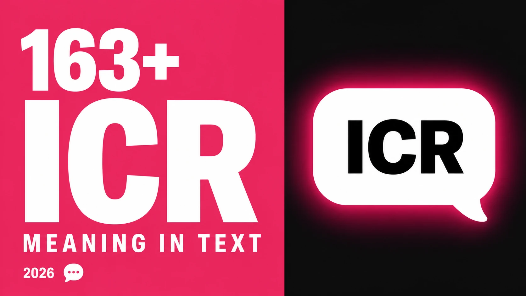 What Does Icr Mean In Text