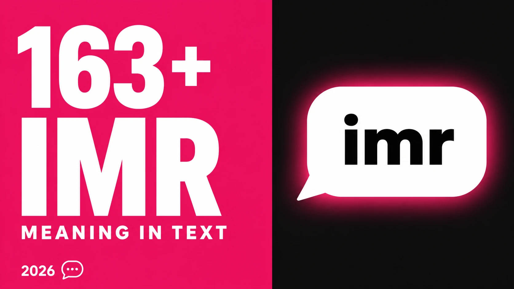 What Does Imr Mean In Text