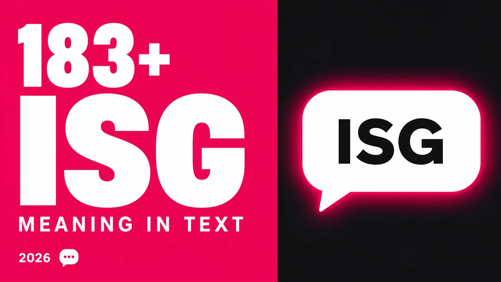 What Does Isg Mean In Text