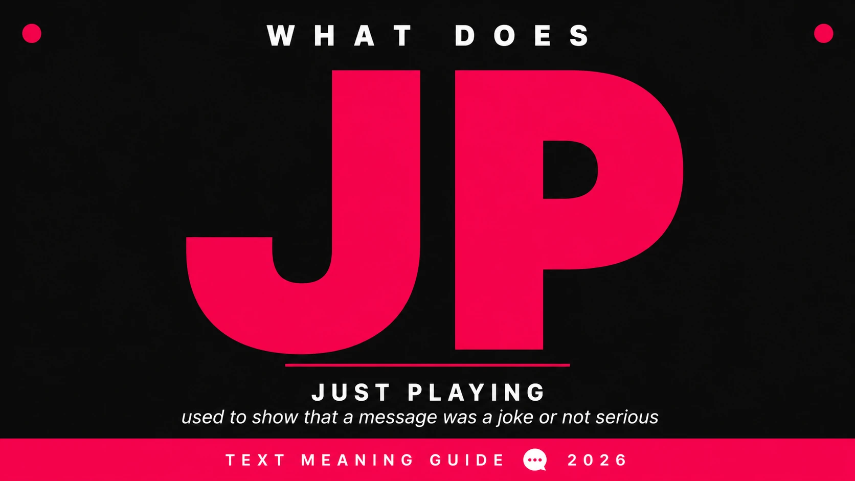 What Does Jp Mean In Text