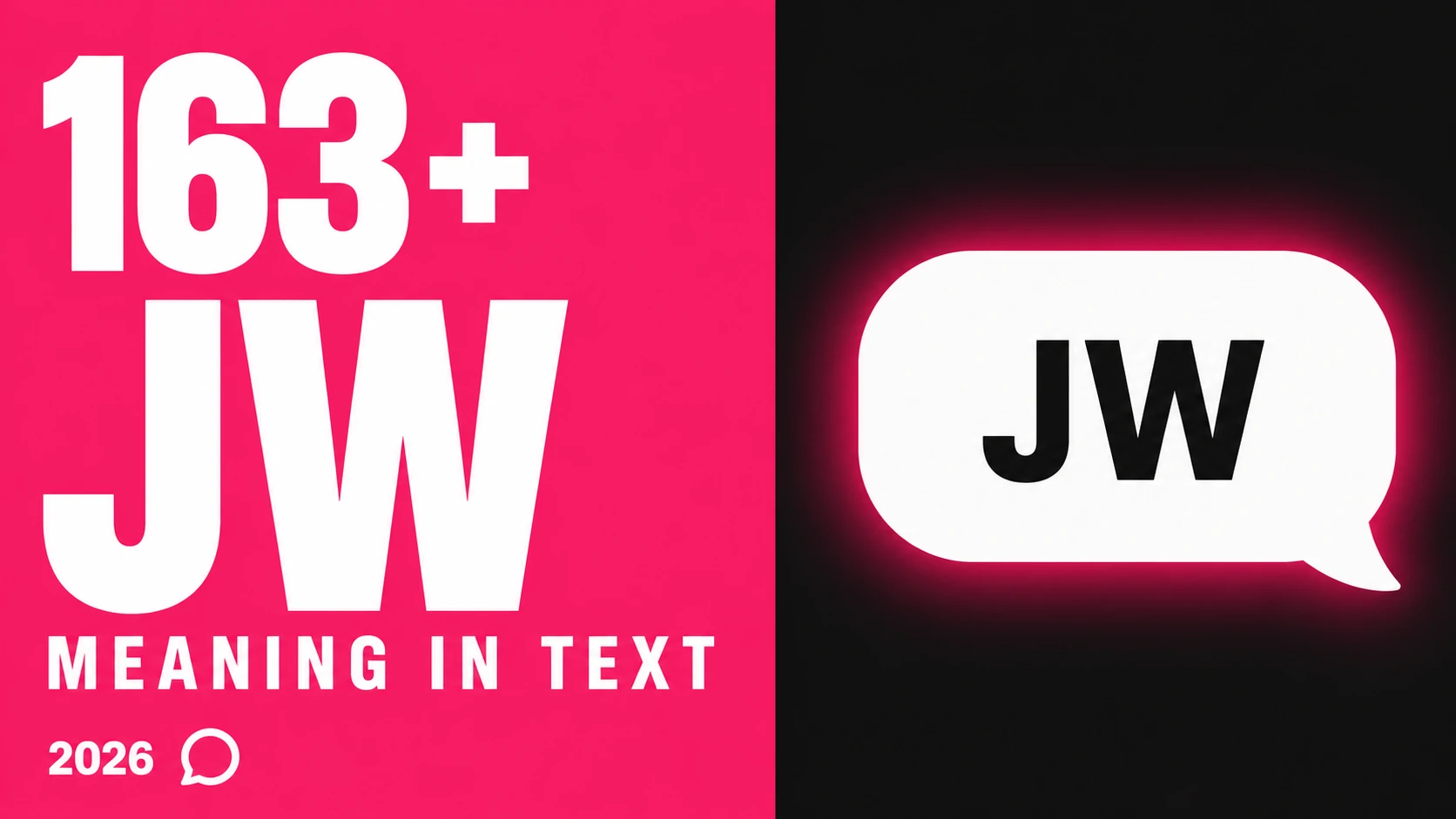 What Does Jw Mean In Text