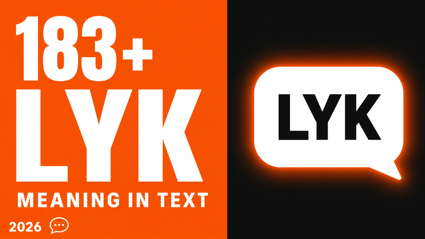 What Does Lyk Mean In Text