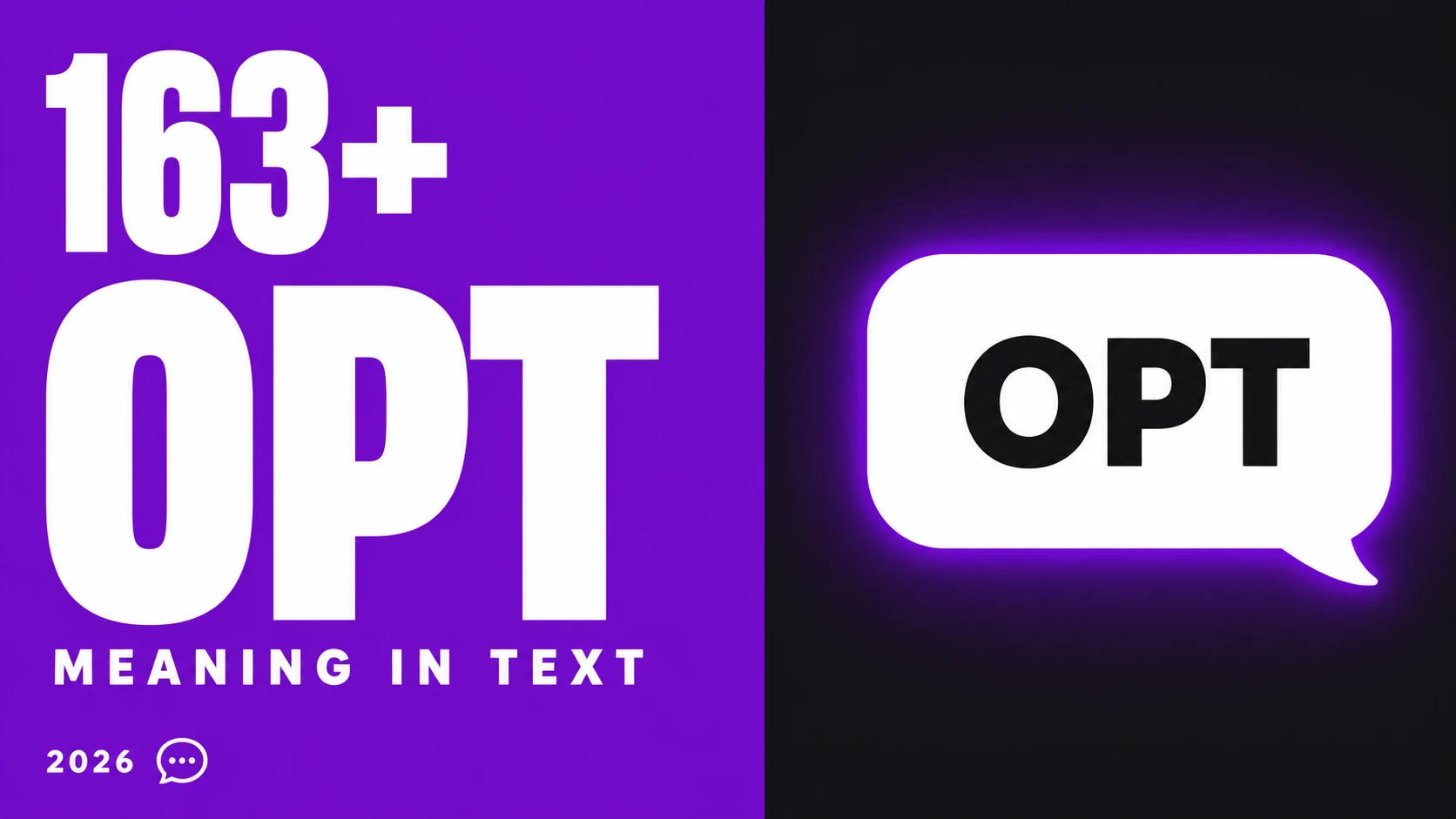 What Does Opt Mean In Text