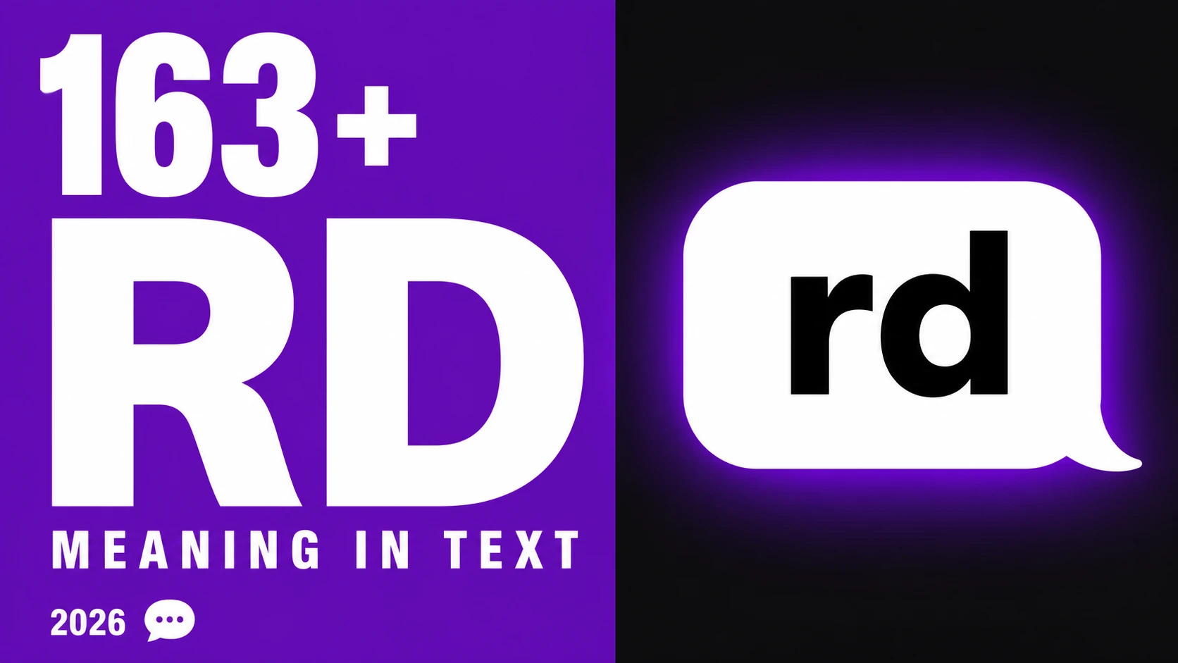 What Does Rd Mean In Text