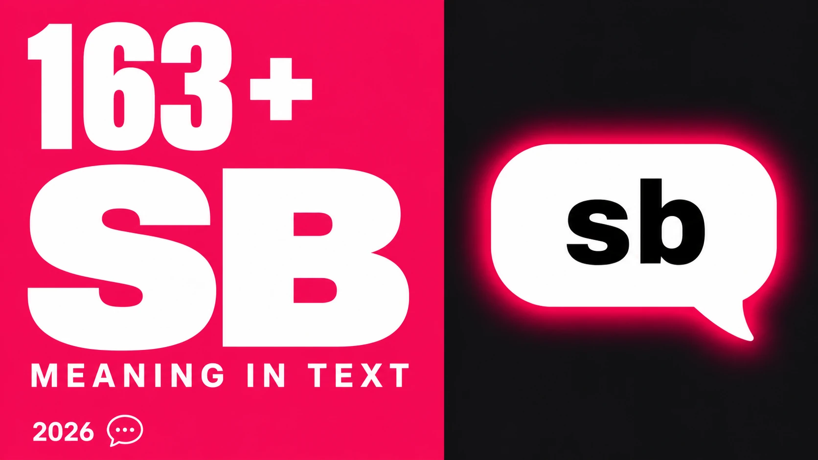 What Does Sb Mean In Text