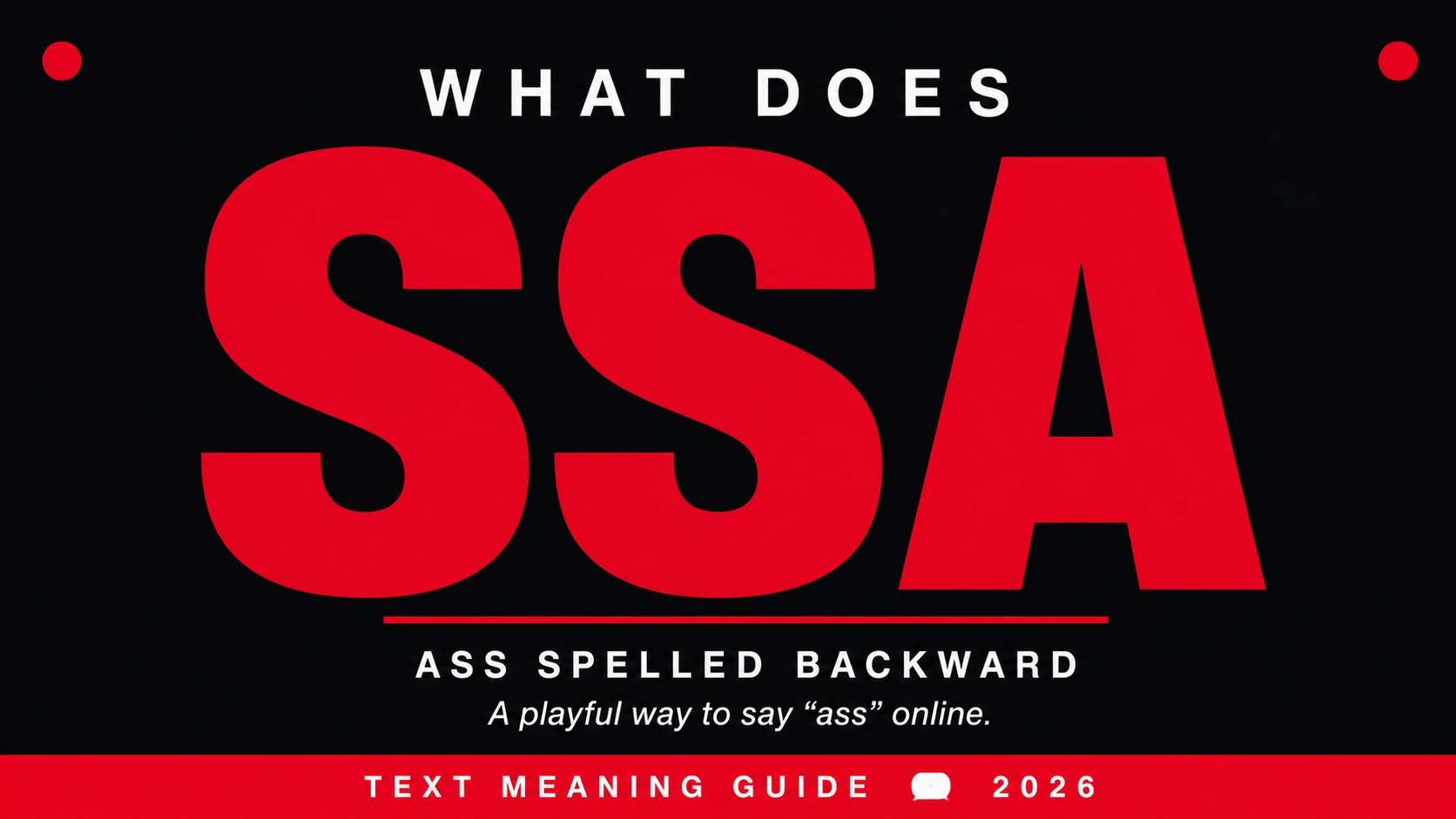 What Does Ssa Mean In Text