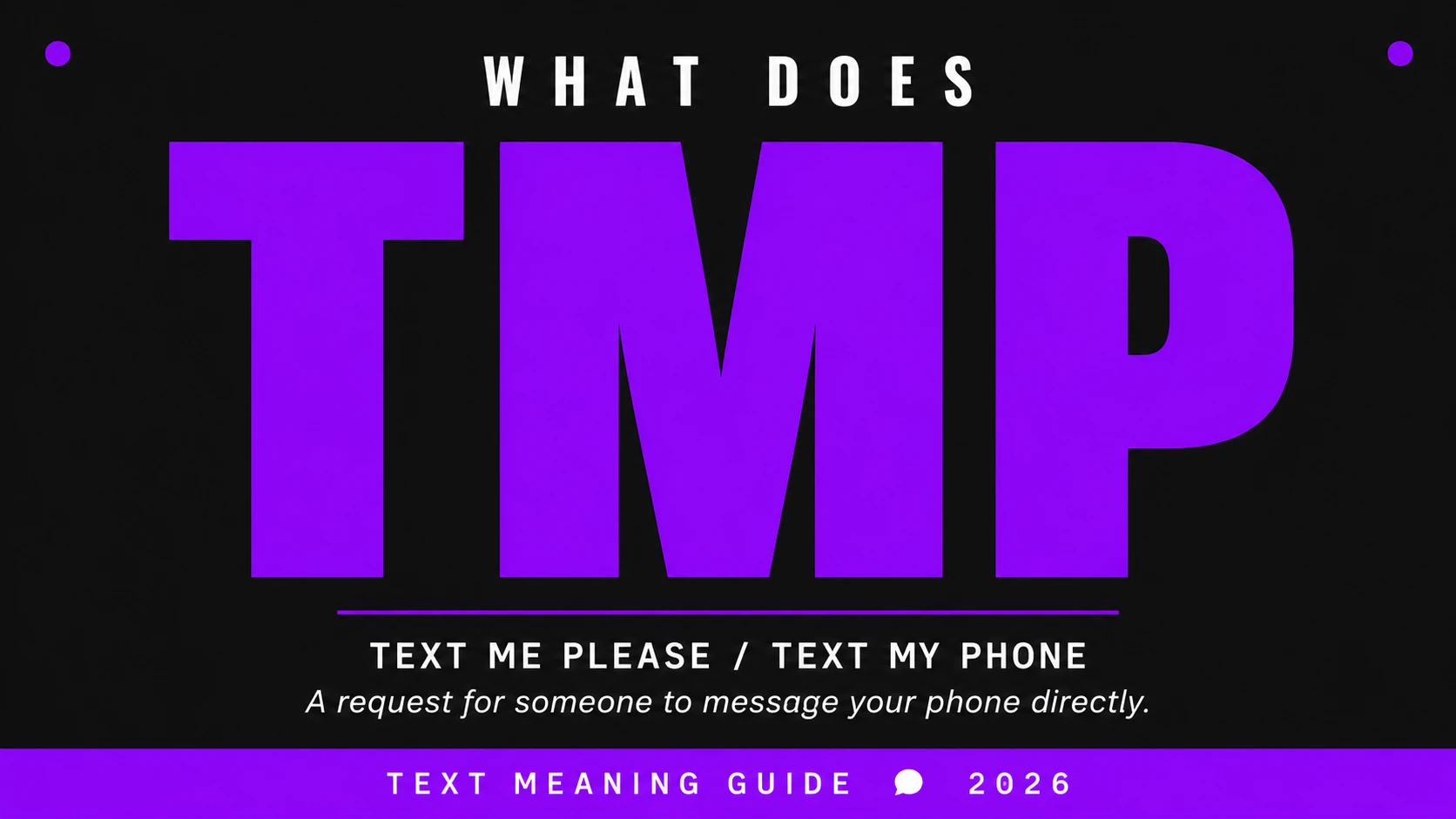 What Does Tmp Mean In Text What Does Tmp Mean In Text