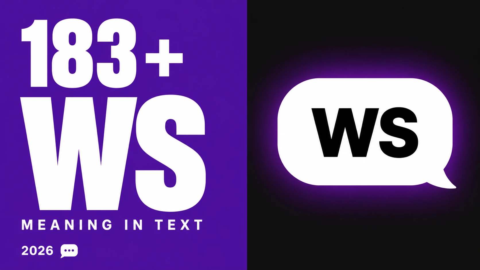 What Does Ws Mean In Text