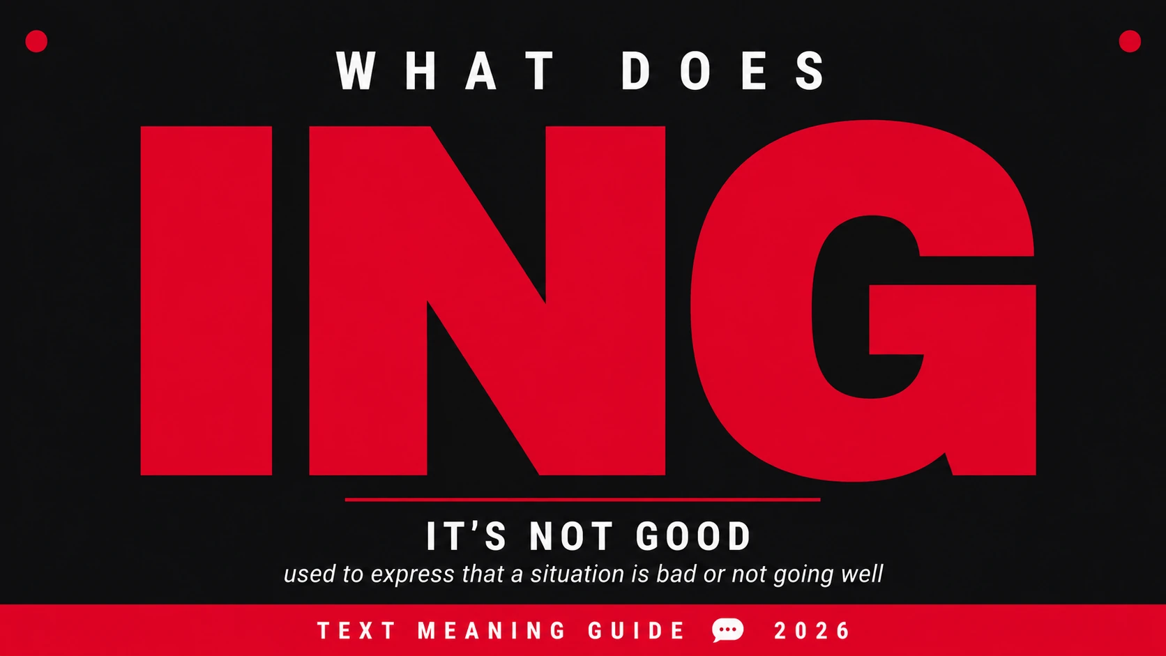 What Does Ing Mean In Text