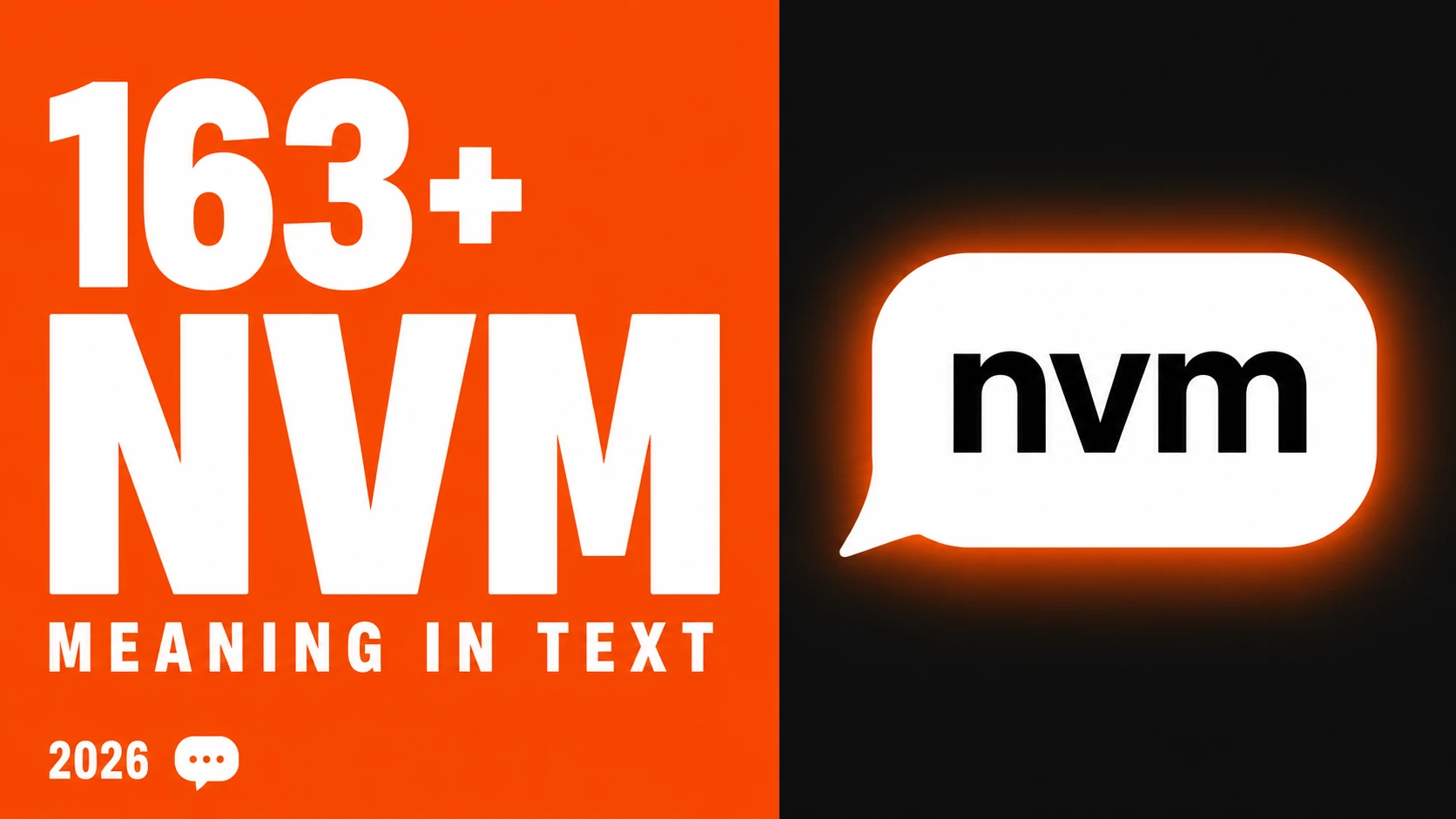 What Does Nvm Mean In Text