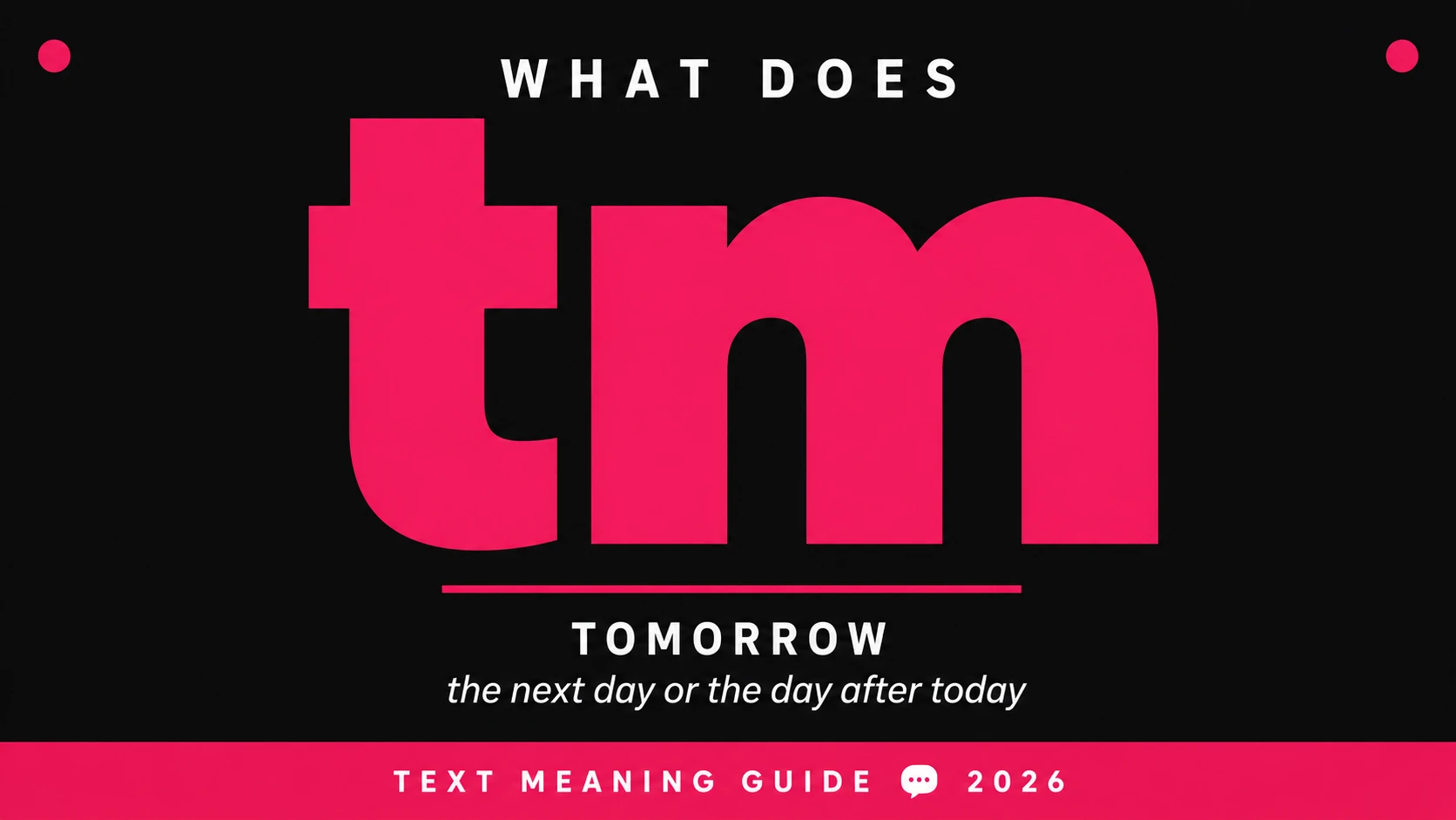 What Does Tm Mean In Text