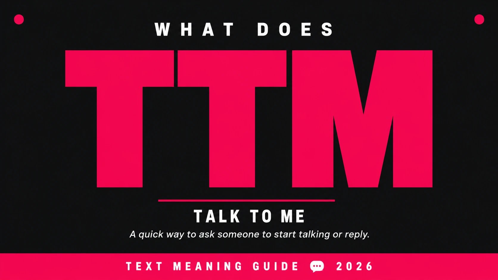 What Does Ttm Mean In Text