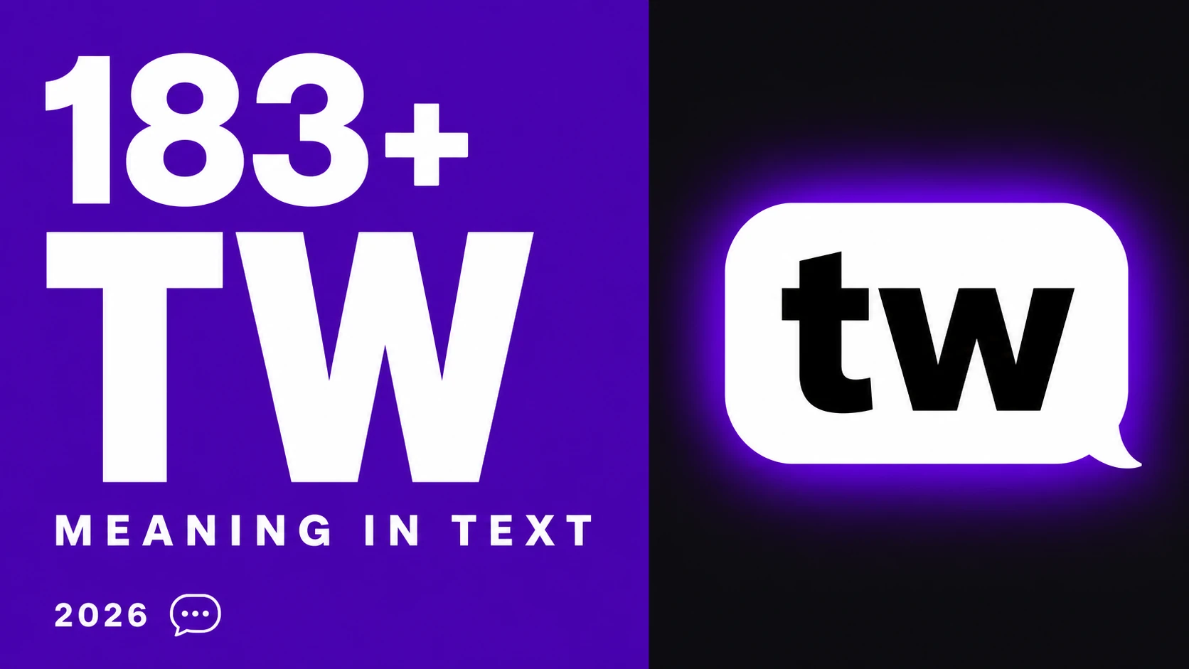 What Does Tw Mean In Text