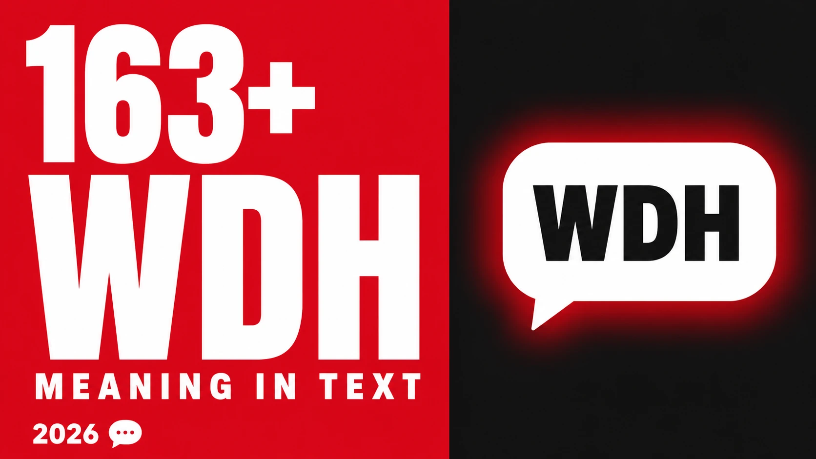 What Does Wdh Mean In Text