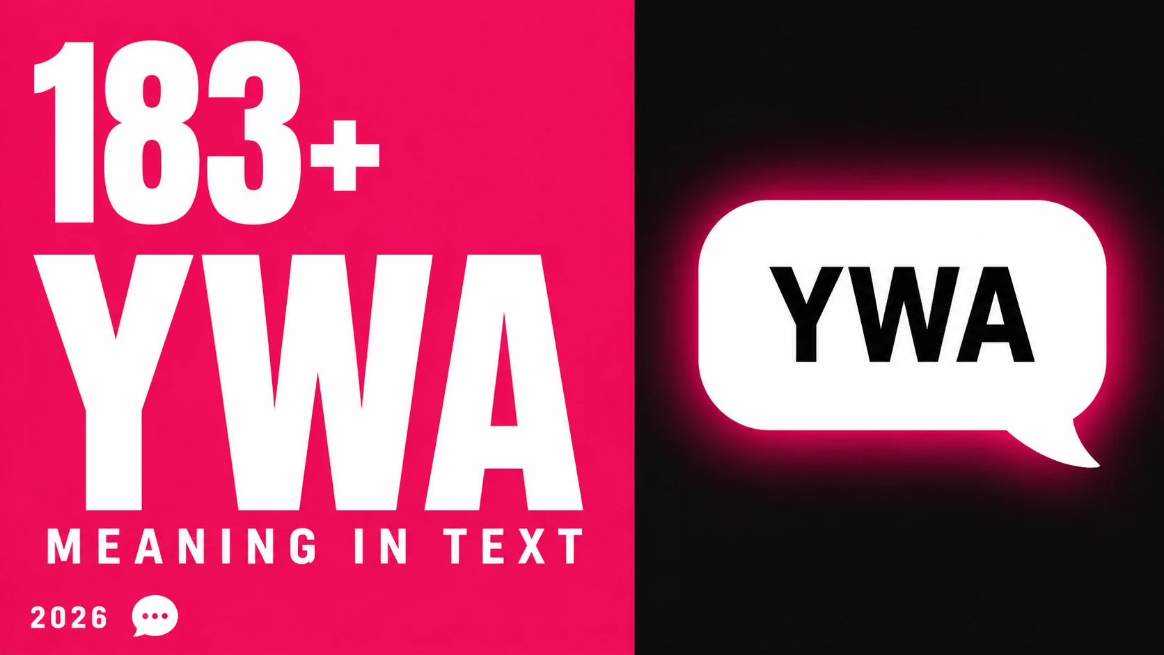 What Does Ywa Mean In Text