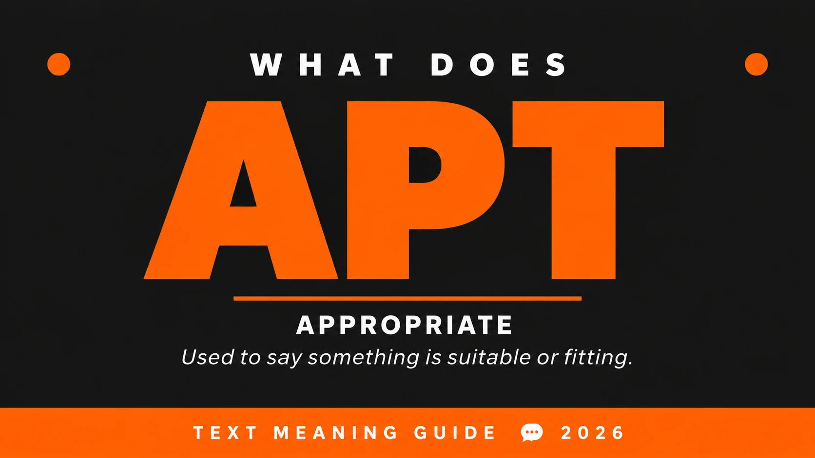 What Does Apt Mean In Text What Does Apt Mean In Text