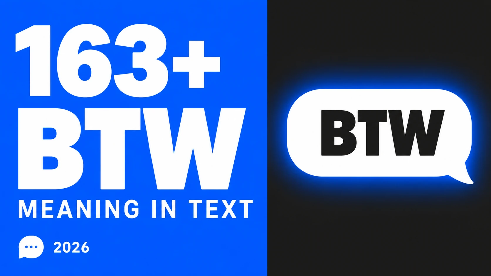 What Does Btw Mean In Text