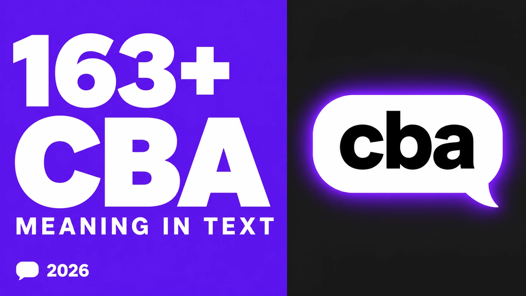 What Does Cba Mean In Text