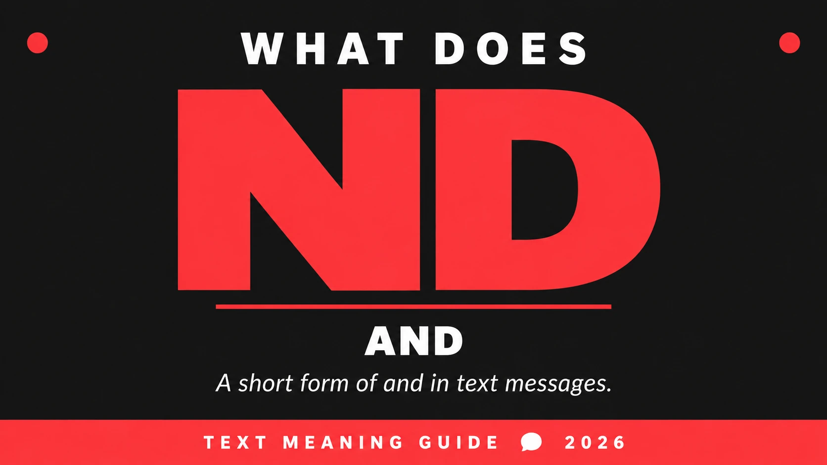 What Does Nd Mean In Text What Does Nd Mean In Text
