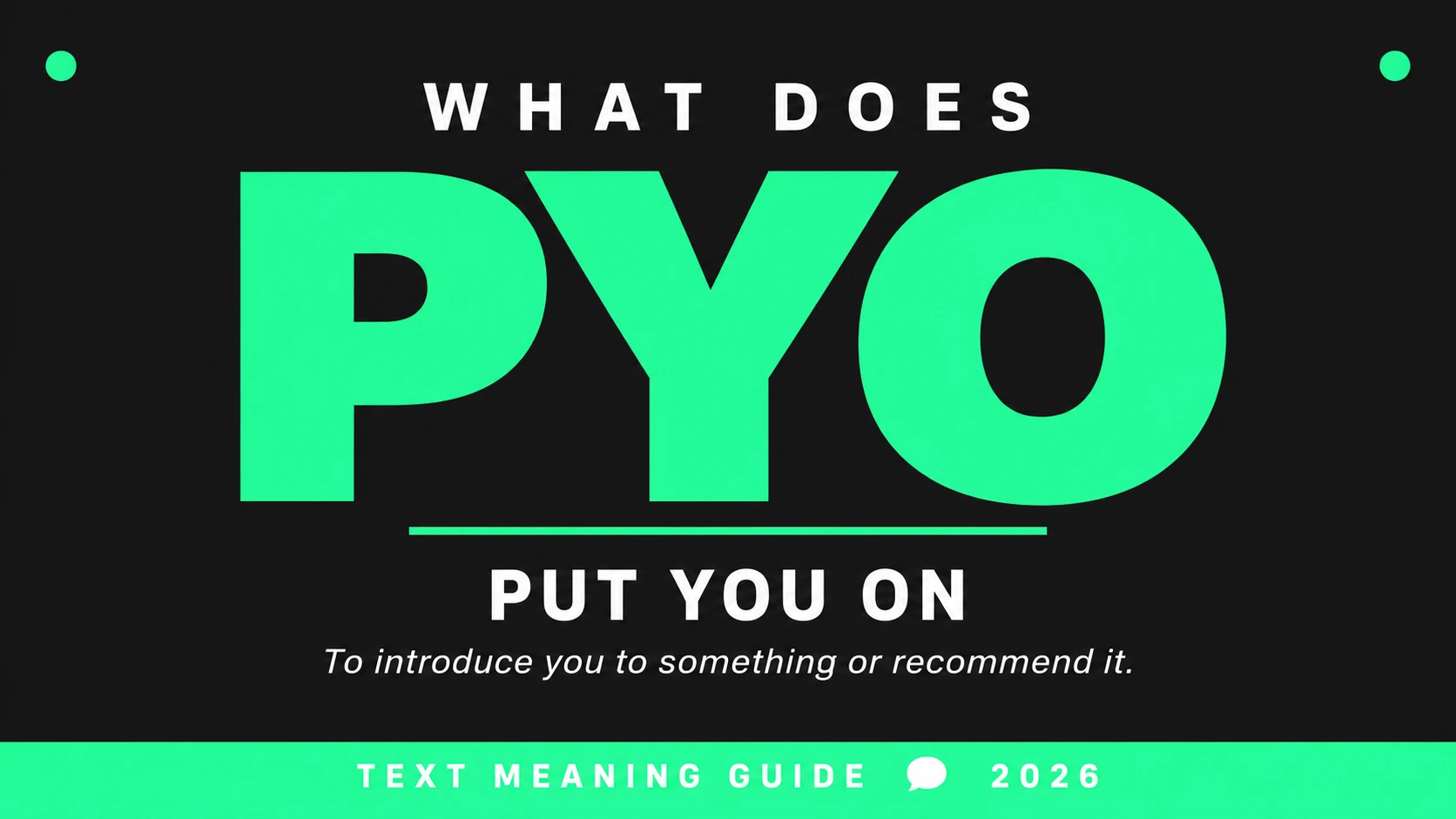 What Does Pyo Mean In Text What Does Pyo Mean In Text