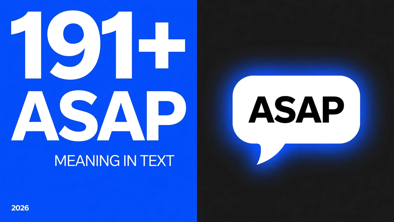 What Does Asap Mean In Text