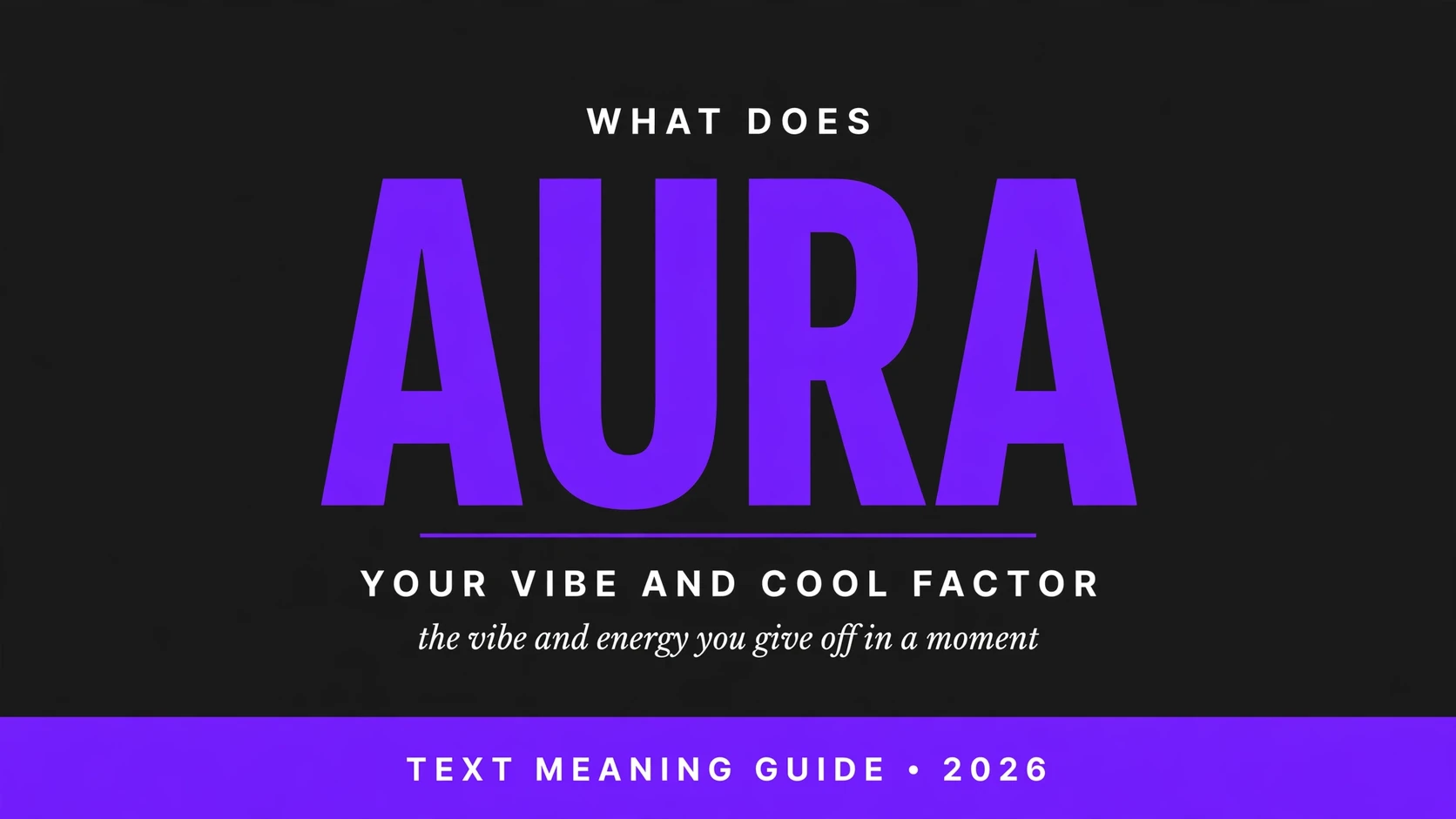 What Does Aura Mean In Text