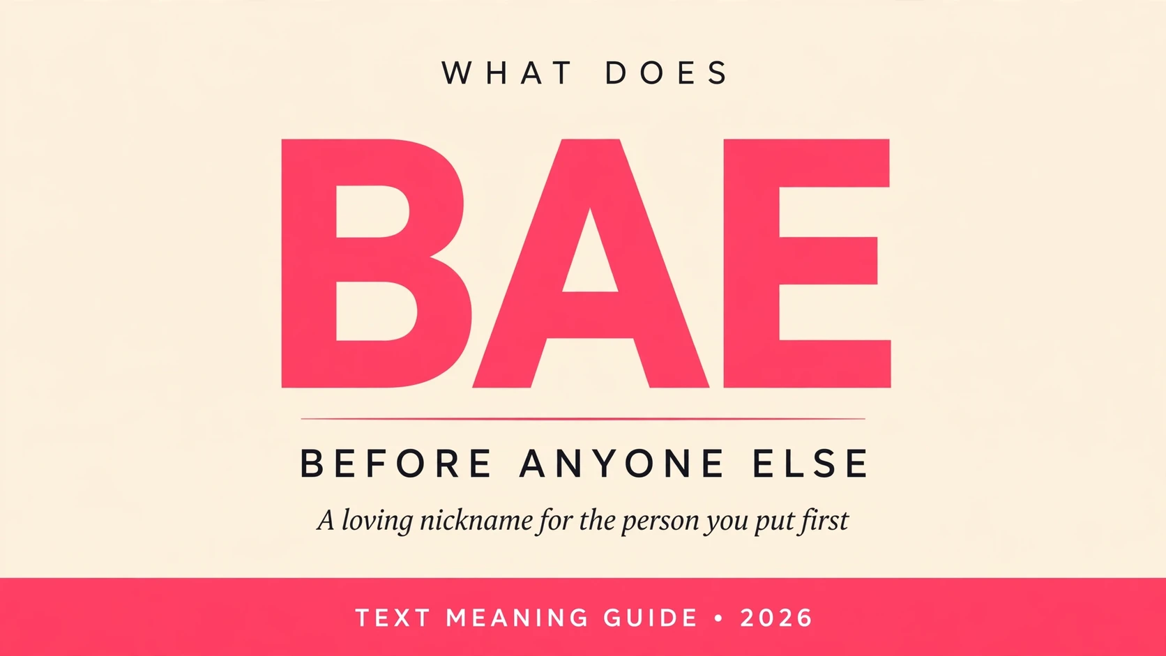 What Does Bae Mean In Text What Does Bae Mean In Text