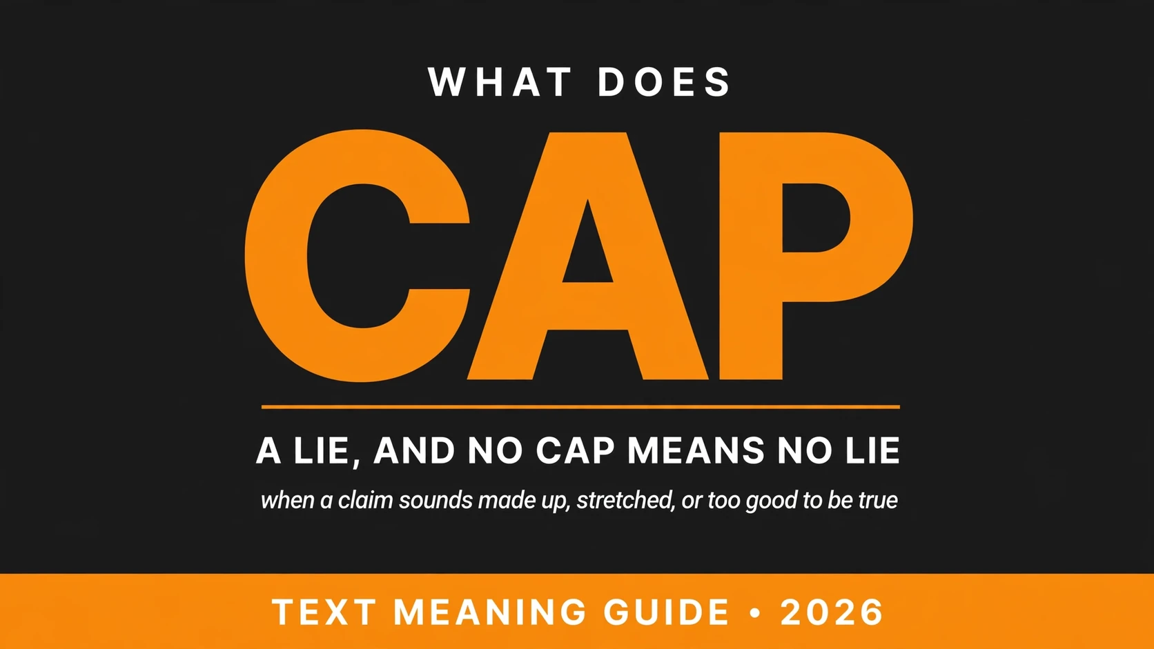 What Does Cap Mean In Text What Does Cap Mean In Text