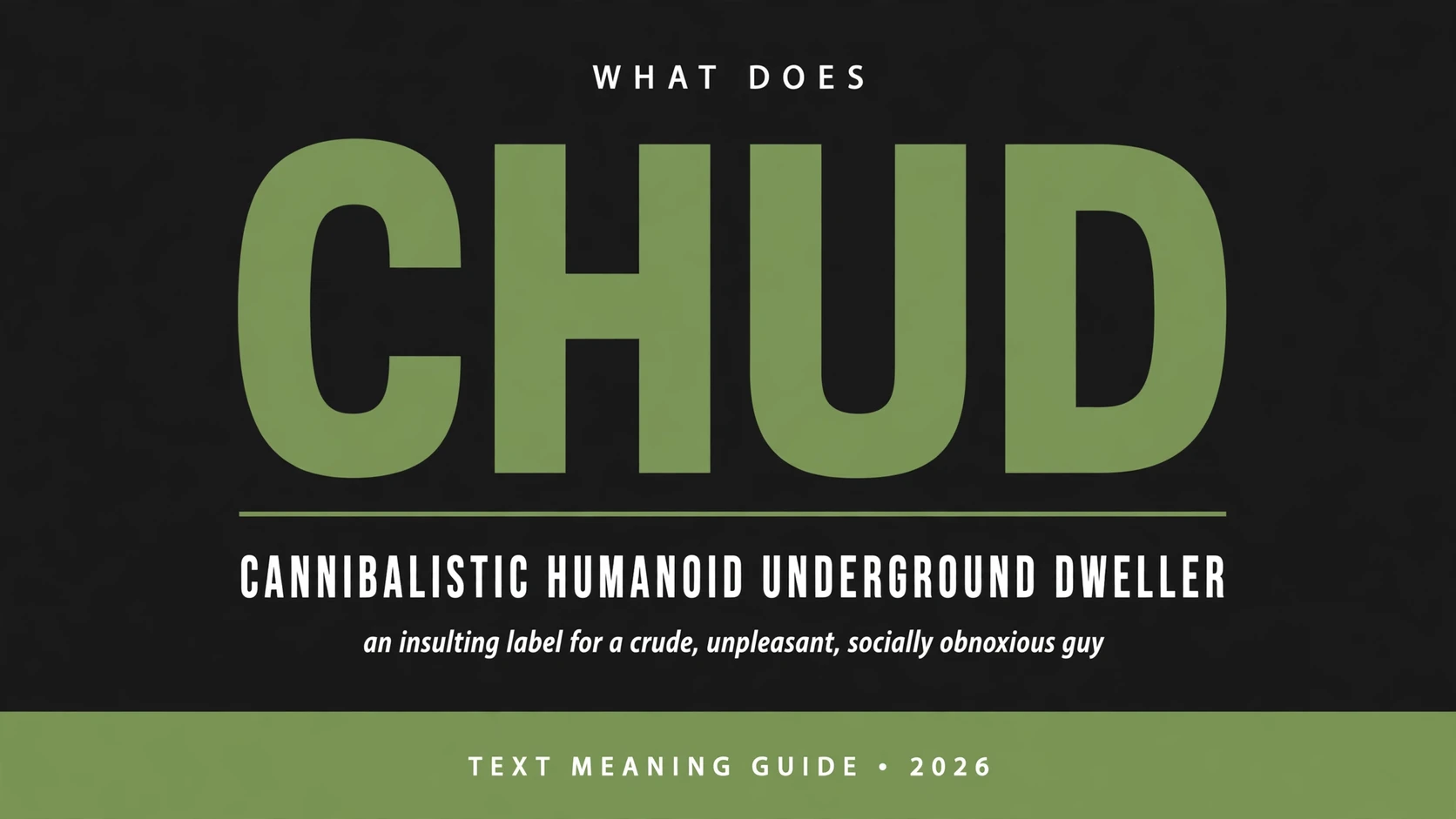 What Does Chud Mean In Text What Does Chud Mean In Text