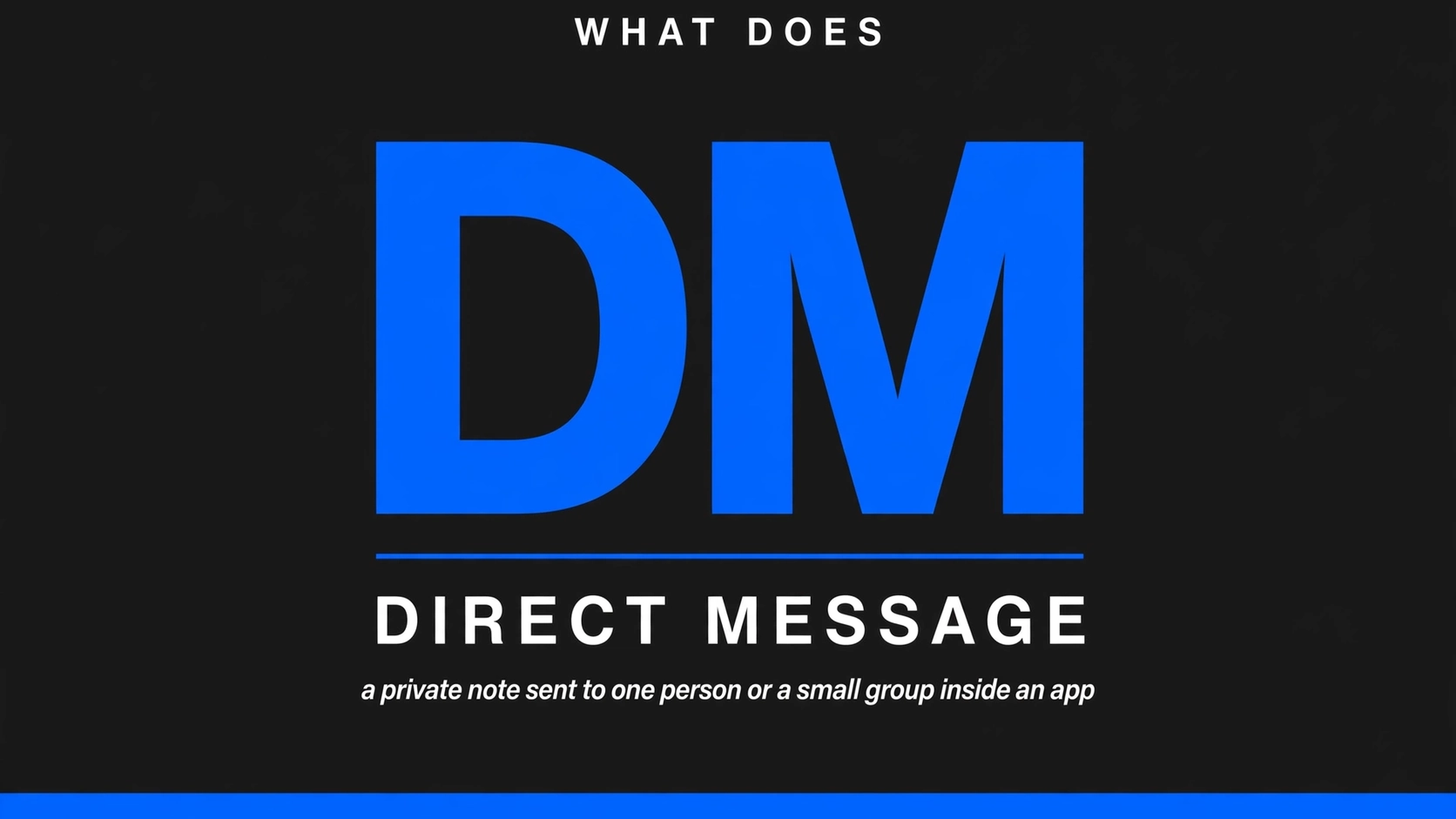What Does Dm Mean In Text What Does Dm Mean In Text