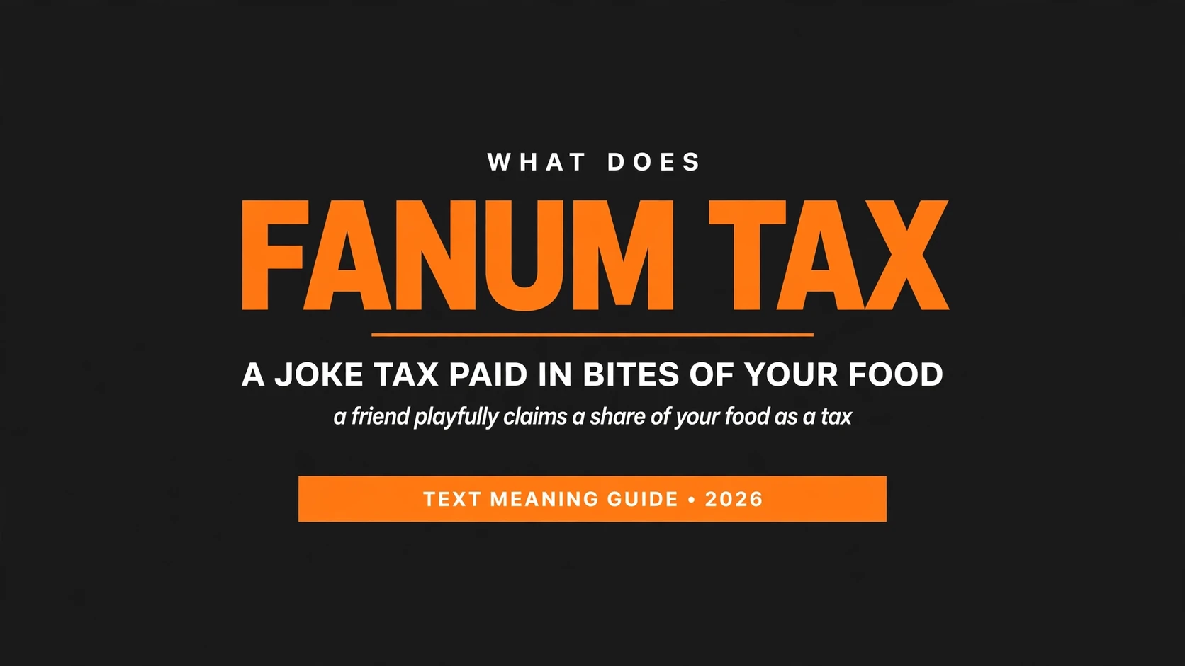 What Does Fanum Tax Mean In Text What Does Fanum Tax Mean In Text