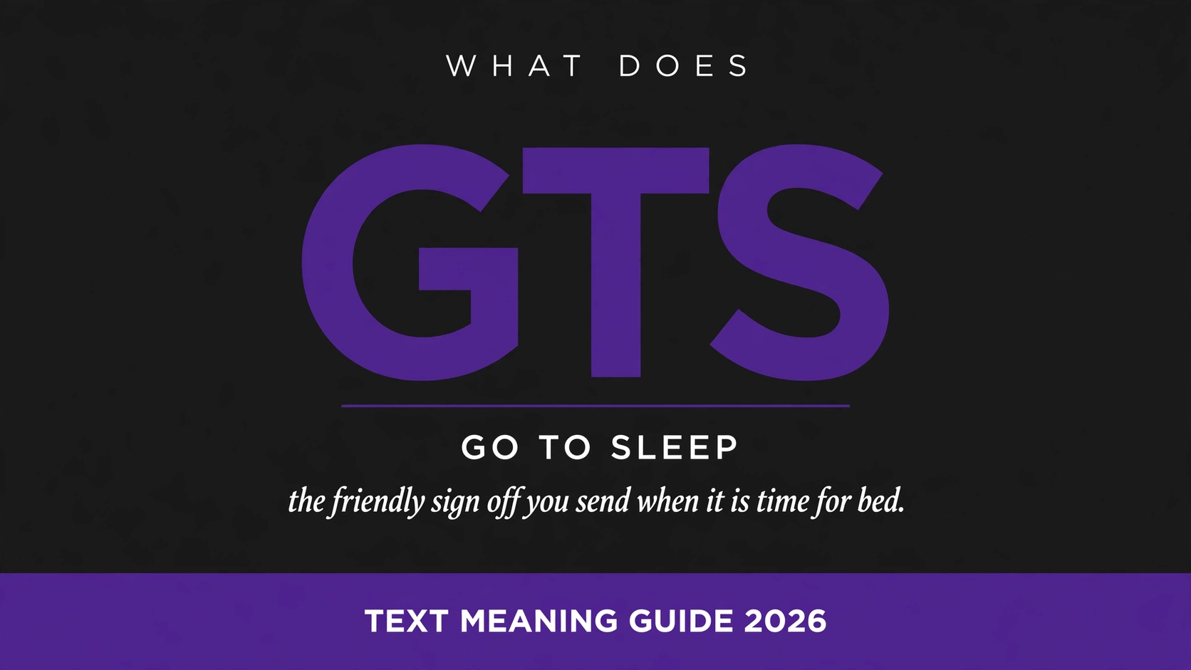 What Does Gts Mean In Text What Does Gts Mean In Text