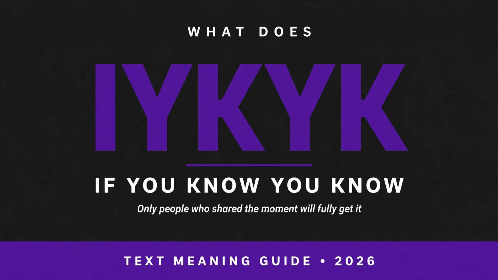 What Does Iykyk Mean In Text