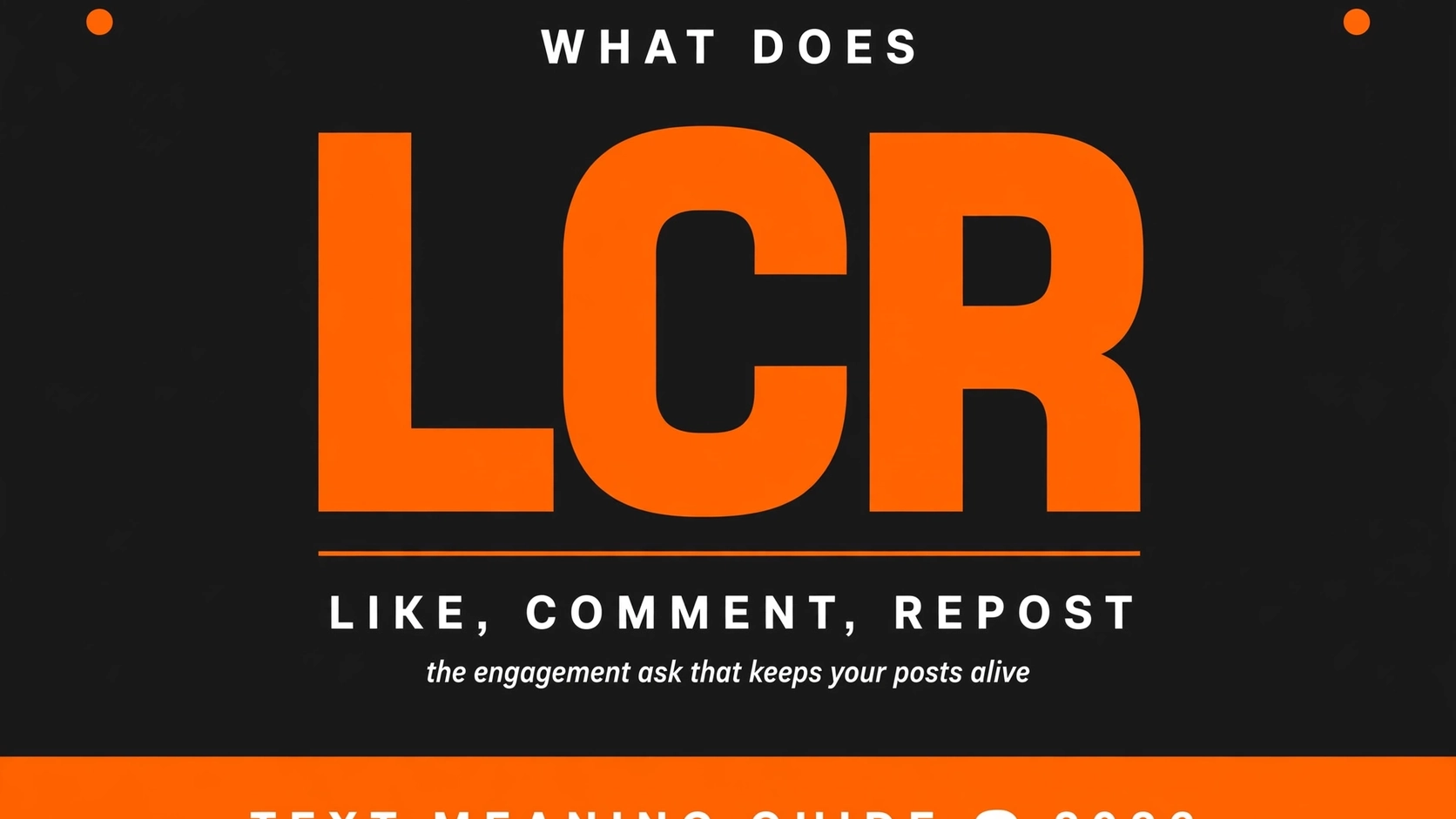 What Does Lcr Mean In Text
