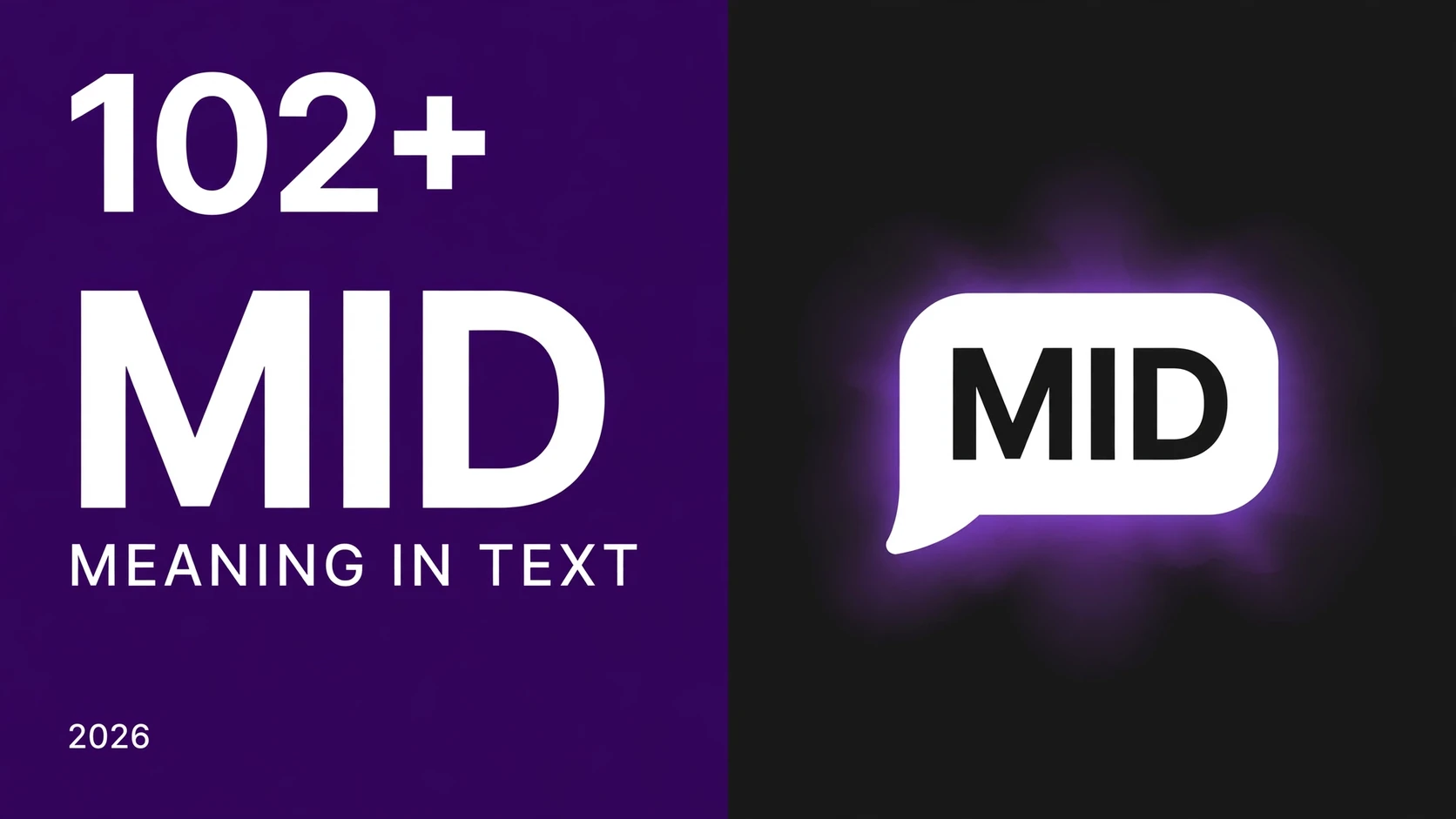 What Does Mid Mean In Text