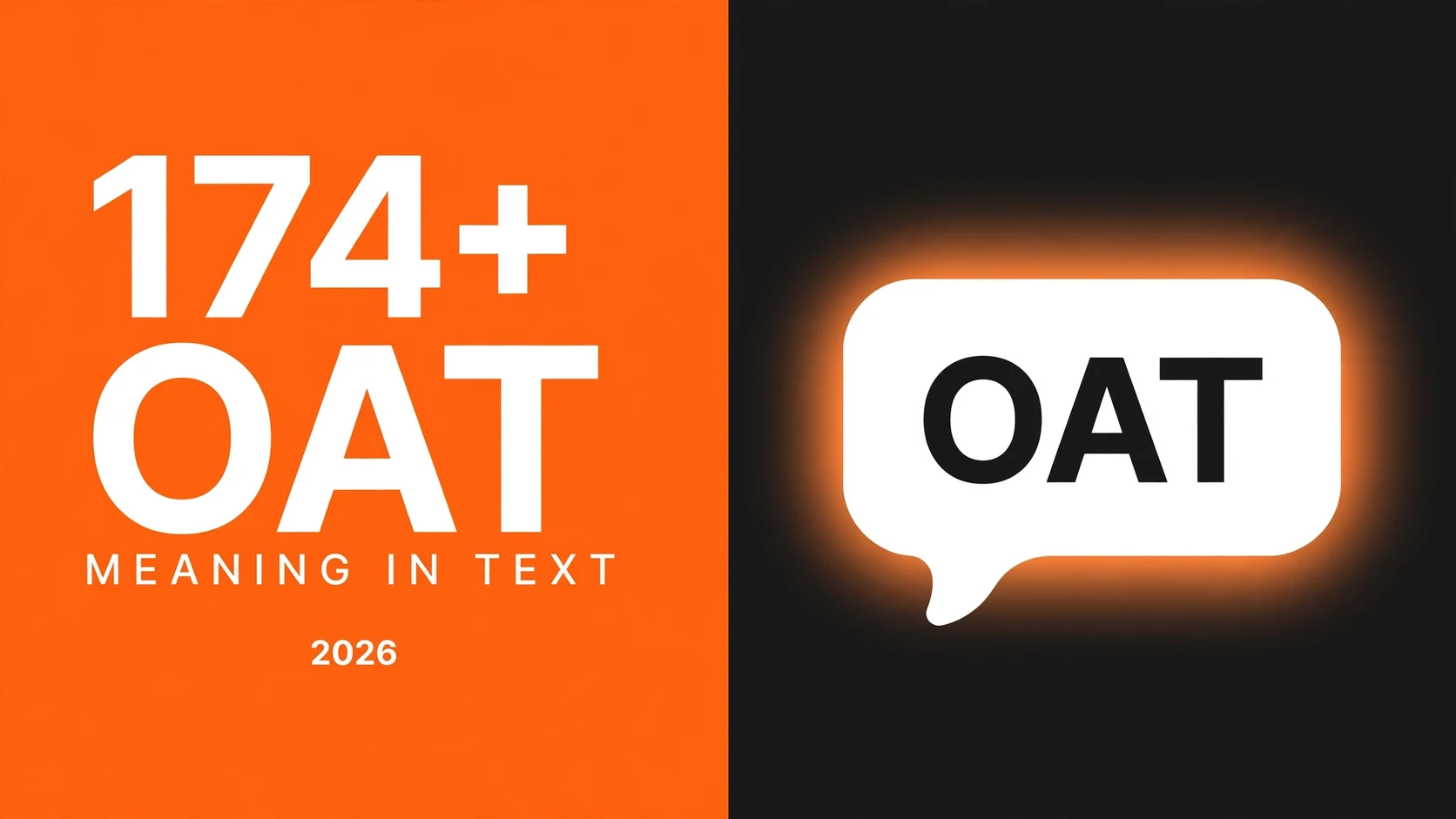 What Does Oat Mean In Text
