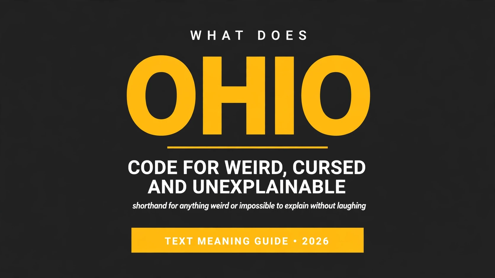 What Does Ohio Mean In Text What Does Ohio Mean In Text