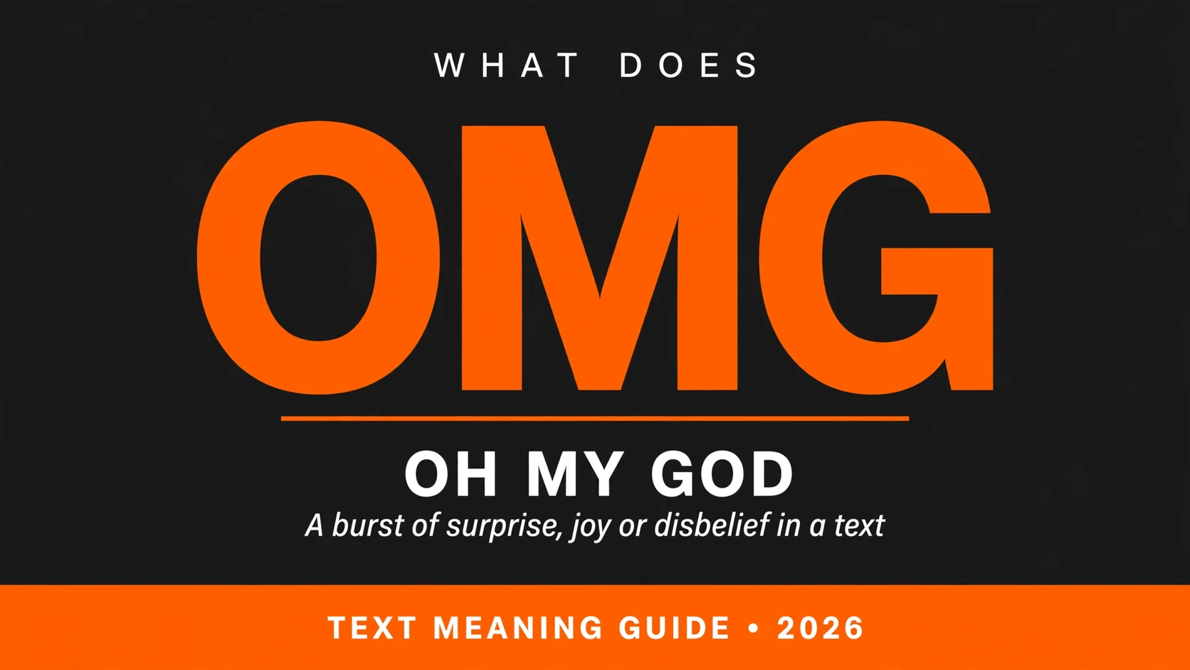 What Does Omg Mean In Text What Does Omg Mean In Text