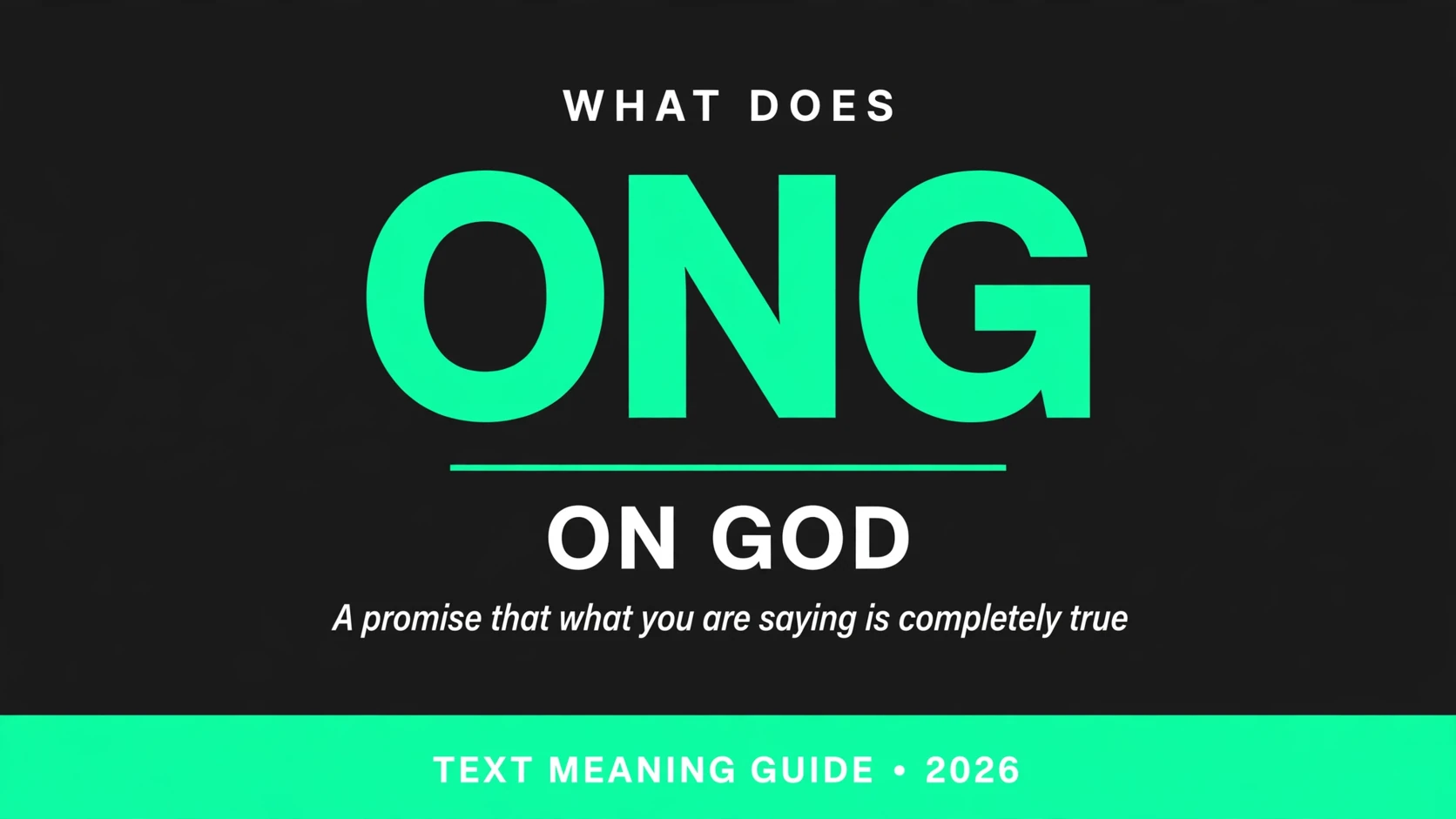 What Does Ong Mean In Text What Does Ong Mean In Text