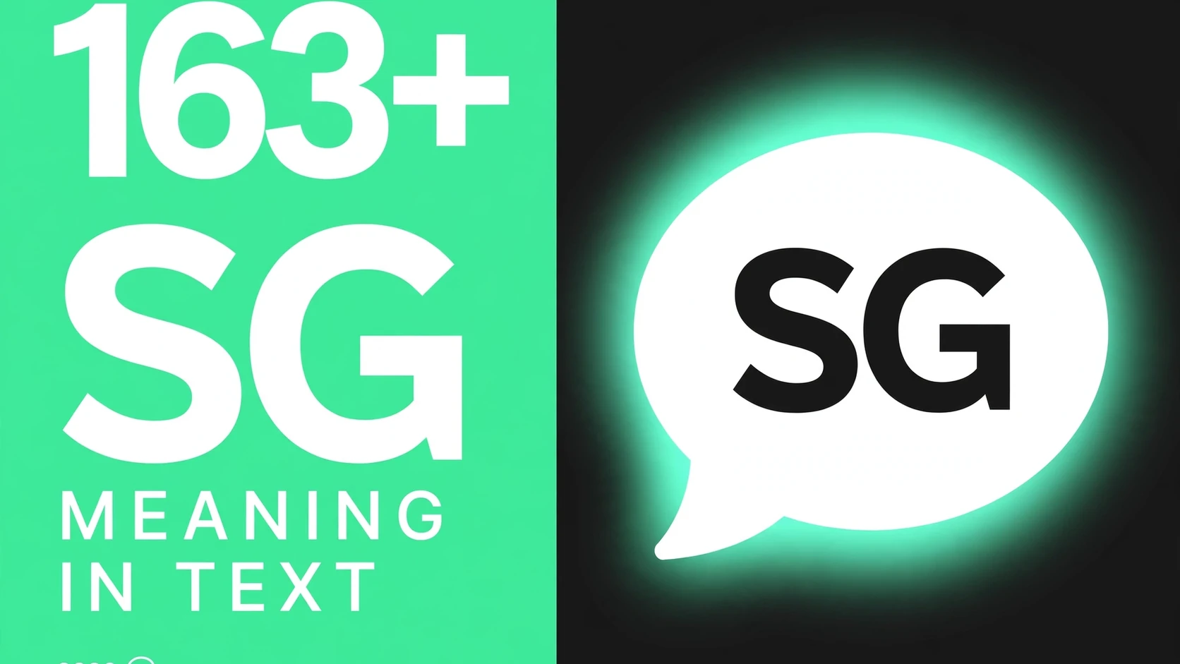What Does Sg Mean In Text