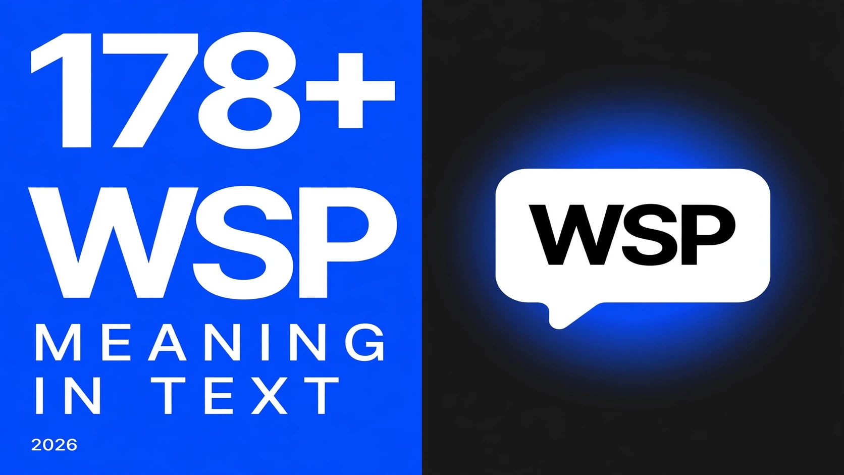 What Does Wsp Mean In Text